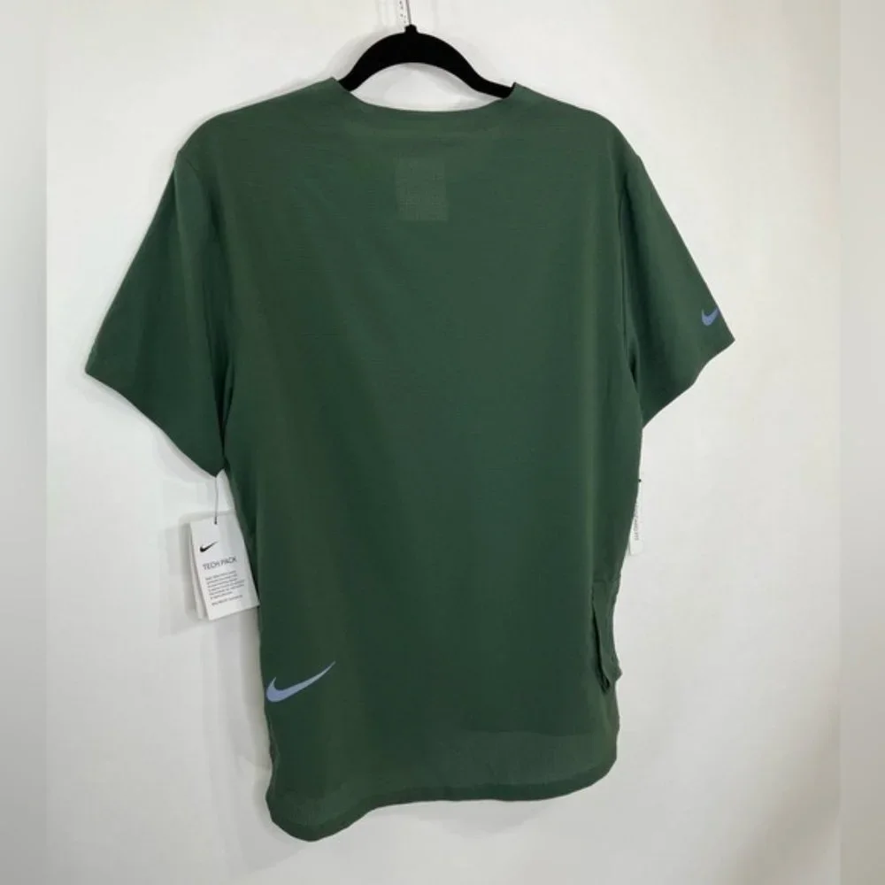 Nike Tech Pack Running T-Shirt Green Men Size Medium New